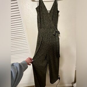 Green Floral Jumpsuit